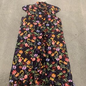 Floral Black Dress